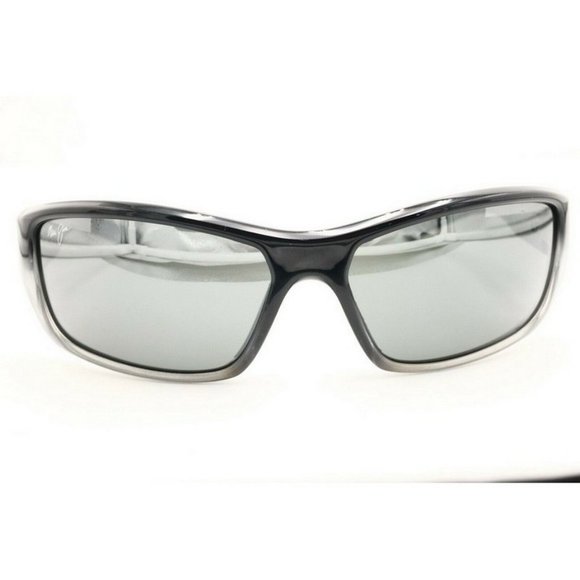 Maui Jim Barrier Reef MJ 792-14C Wrap Black Polarized Sunglasses Gray Lenses (C) - Picture 2 of 5
